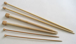 Bamboo knitting needles