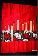  Knitting needle case for straight needles