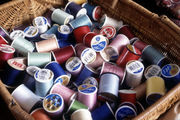 Spools of thread.